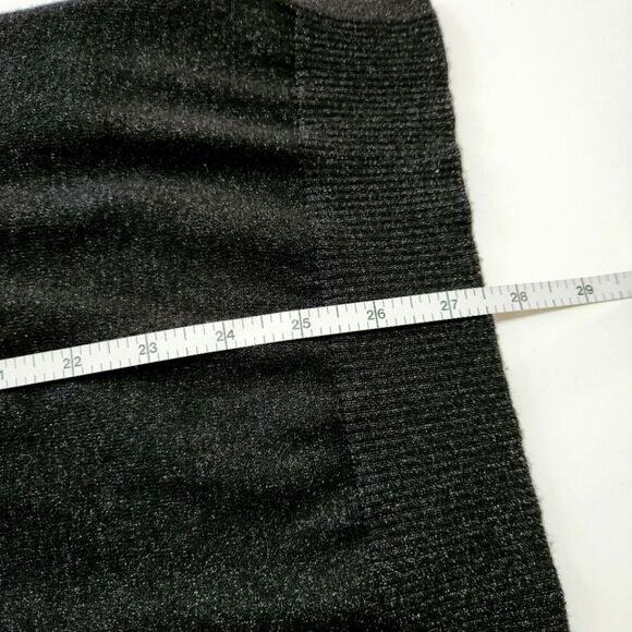 Michael Michael Kors Lace-Up Front Sweater Black Metallic Gold Accents Women's S - Picture 10 of 11